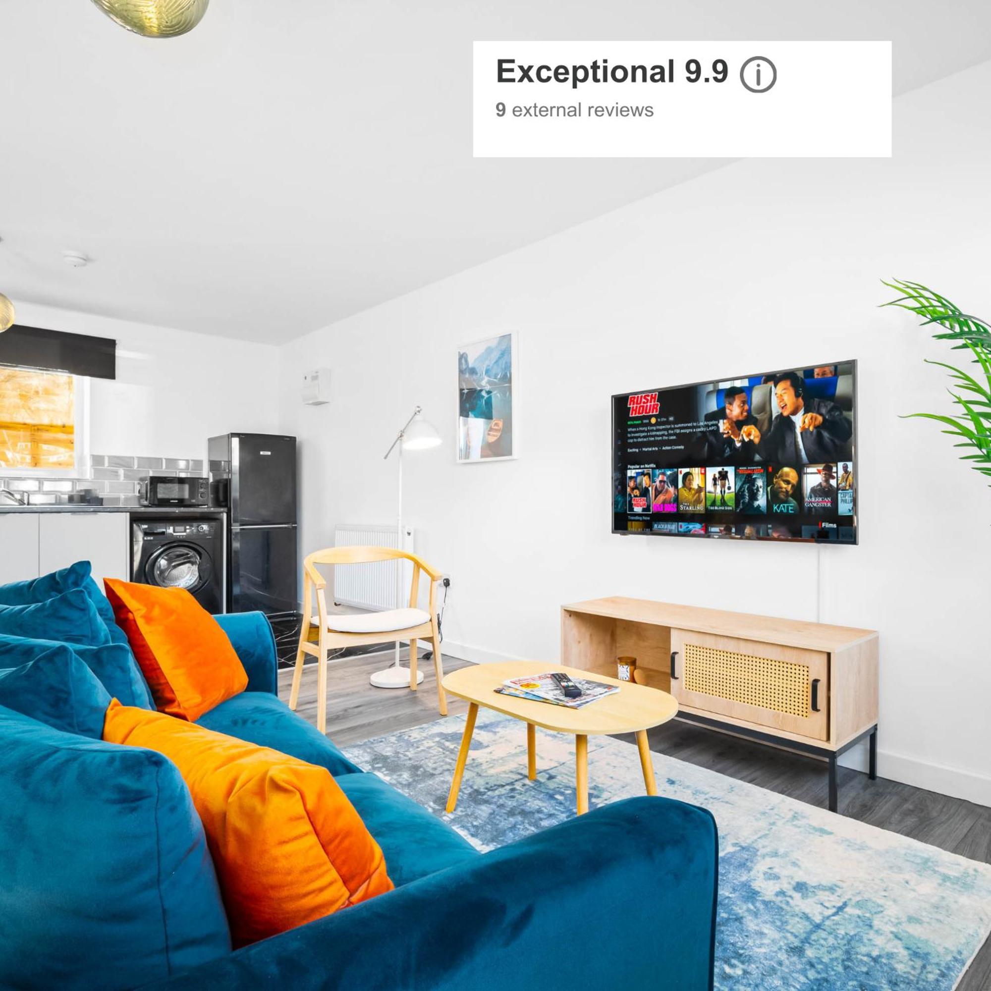 Modern Apartment - Cradley Heath - Top Rated - Netflix - Wifi - 1Mh Smethwick Luaran gambar